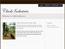 Tablet Screenshot of clarkindustries.on.ca